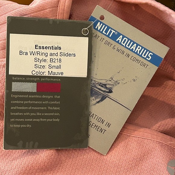 NUX Women's Mauve Sport Yoga Bra Size Small NWT - Picture 3 of 5